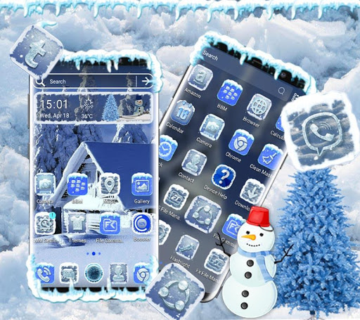 Ice Snow Launcher Theme