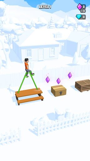 Stilts Run: Walk & Step Over Stilts Run: Walk & Step Over